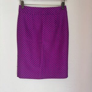 Banana Republic Skirts Womens‎ Purple Geometric Print Pencil Skirts Size 00P